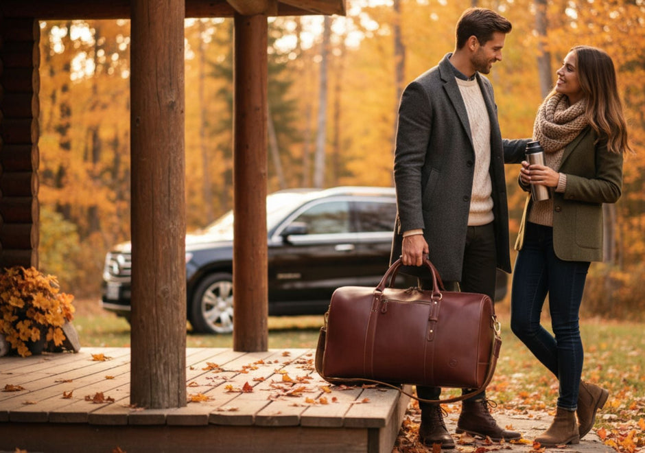 Choosing the Perfect Leather Travel Duffle Bag for Canadian Fall Getaways