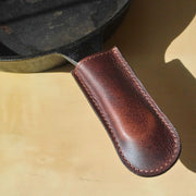 Leather Skillet Handle Covers (Set of 2) – Heat-Resistant & Handmade