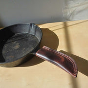 Leather Skillet Handle Covers (Set of 2) – Heat-Resistant & Handmade