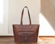 Voyager Leather Tote Bag – Premium Full Grain Cow Leather