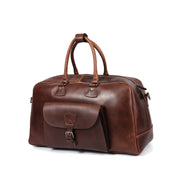 Voyager Leather Duffle – Premium Cowhide Travel Style