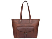 Voyager Leather Tote Bag – Premium Full Grain Cow Leather
