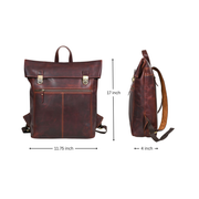 Hudson Leather Leather Travel Backpack (BP-185)