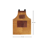 Leather Suede Apron - ( AP - 18 ) Rugged Craft