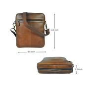Ottawa Leather Crossbody Messenger Bag