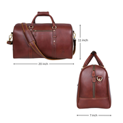 Leather Travel Duffle Bag – Durable & Spacious