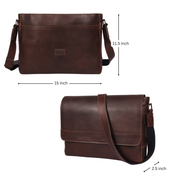 Hudson  Leather Messenger - Voyager