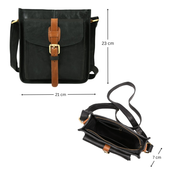 Leather Flight Crossbody Bag – Compact Design