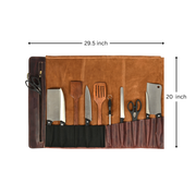 Vicenza Leather Knife Roll  ( KR-53 )
