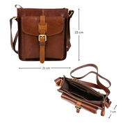 Leather Flight Crossbody Bag – Compact & Stylish Carry