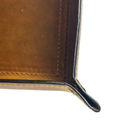 Tolredo Handcrafted Leather Valet Tray – Rich Brown