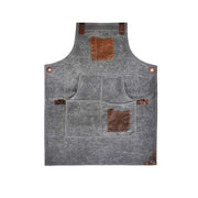 Fremont Leather Canvas Utility Apron for Work & Craft