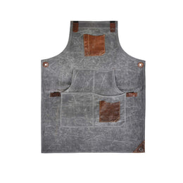 Fremont Leather Canvas Utility Apron for Work & Craft