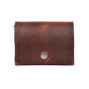 Handcrafted Leather Wallet – Double Pouch, Slim Design