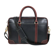 Reeds Leather Office Bag -  Raven Black