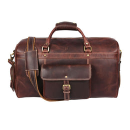 Dorval Leather Travel Bag – Rugged Elegance for Modern Explorers