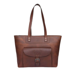 Voyager Leather Tote Bag – Premium Full Grain Cow Leather