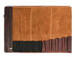 Bend Leather Chef Knife Roll 10 Slot - Walnut Brown