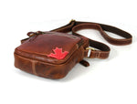 Leather Flight Crossbody Bag