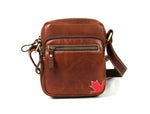 Leather Flight Crossbody Bag