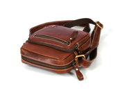 Leather Flight Crossbody Bag