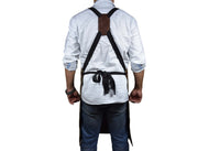 Leather Canvas Apron - Seaweed Green