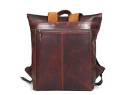Hudson Leather Leather Travel Backpack - Walnut Brown (BP-185)