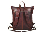 Hudson Leather Leather Travel Backpack - Walnut Brown (BP-185)