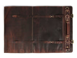 Bend Leather Chef Knife Roll 10 Slot - Walnut Brown