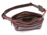 Manhattan - Leather Crossbody Fanny Bag