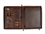Caraquet Leather Travel Organizer -  Walnut Brown
