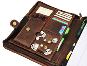 Caraquet Leather Travel Organizer -  Walnut Brown