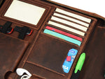 Caraquet Leather Travel Organizer -  Walnut Brown