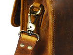 Fresno Leather Portfolio Bag - Caramel Brown