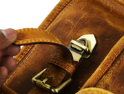 Fresno Leather Portfolio Bag - Caramel Brown
