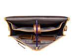Fresno Leather Portfolio Bag - Caramel Brown