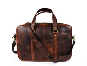 Fairfield Leather Briefcase - Walnut