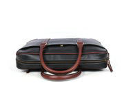 Reeds Leather Office Bag -  Raven Black