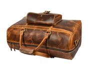 Dawson Leather Travel Bag - Walnut Brown