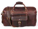 Dorval Leather Travel Bag - Walnut Brown