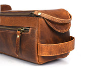 Winston Leather Toiletry Bag – Durable & Stylish Travel Case
