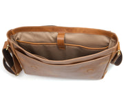 Hudson Leather Messenger Bag - Desert Tan