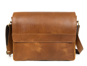 Hudson Leather Messenger Bag - Desert Tan