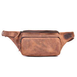 Vintage Leather Waist & Sling Bag | Rustic Brown