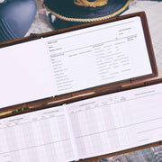 Premium Leather Pilot Log