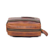 Leather Shoulder Bag – Cognac | Compact Crossbody Satchel