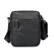 Leather Shoulder Bag – Cognac | Compact Crossbody Satchel