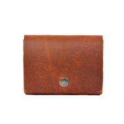 Handcrafted Leather Wallet – Double Pouch, Slim Design