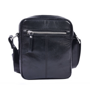 Handcrafted Genuine Leather Crossbody Sling Bag – Midnight Onyx Edition