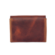 Handcrafted Leather Wallet – Double Pouch, Slim Design